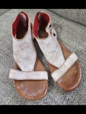 Bed Stu Women's Soto Nectar Lux White Leather Sandal